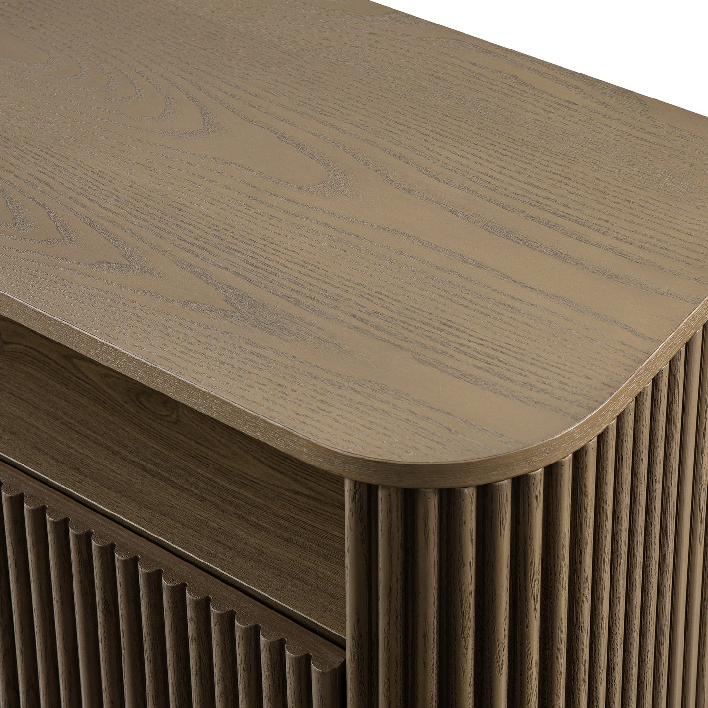 Maru 162cm TV Unit with Drawers, Silver Oak