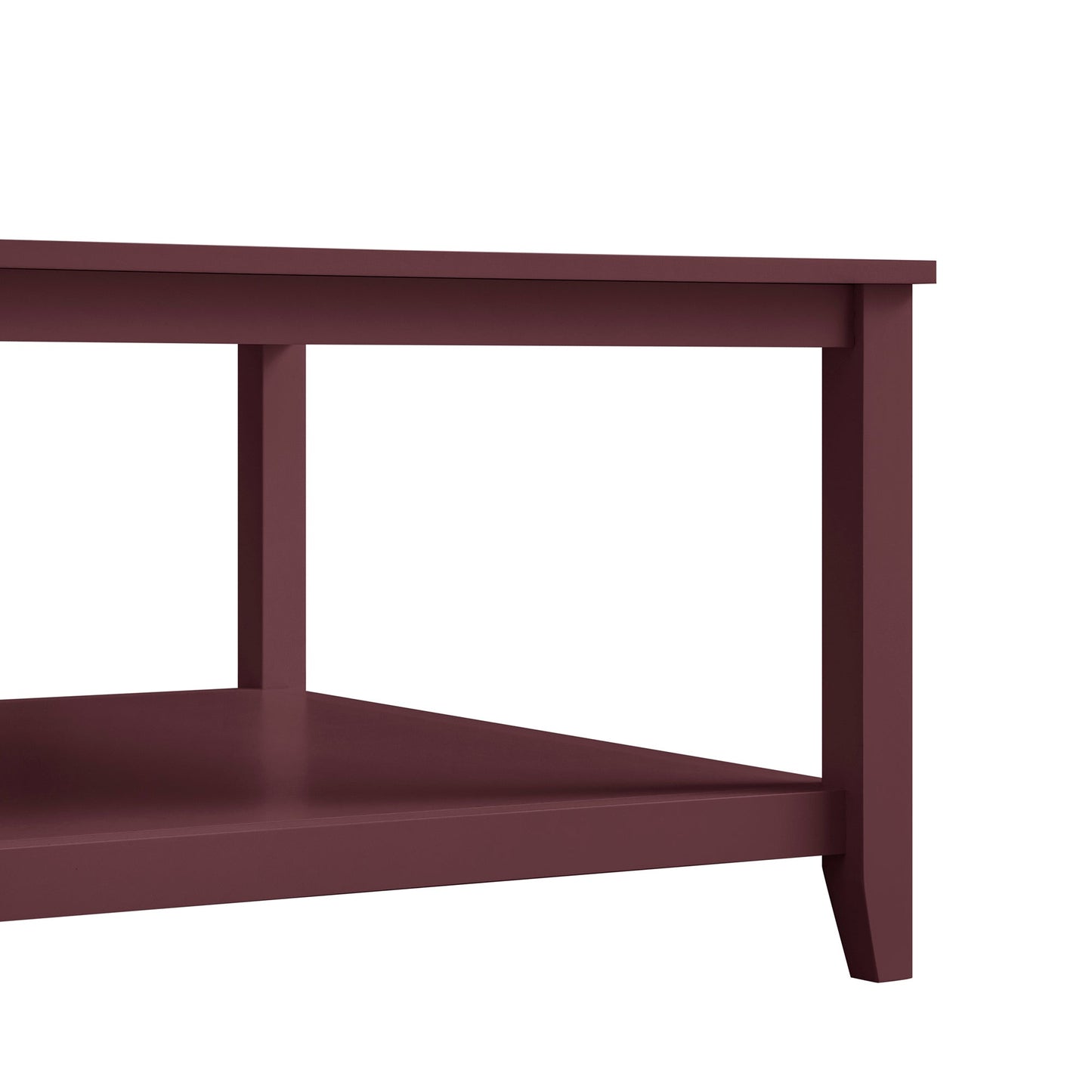 Oakham 80cm Square Coffee Table, Wild Cherry