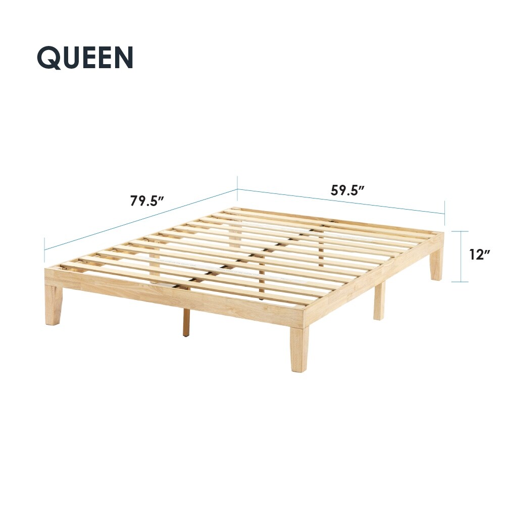 12 Classic Solid Wood Platform Bed Frame