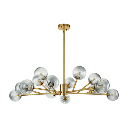 Modern Large Bubble Sputnik Chandelier in Black or Gold for Dining Room
