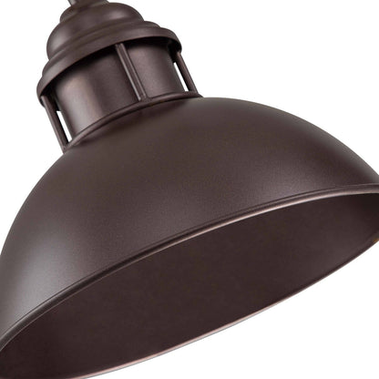 3-Light Industrial Farmhouse Dome Pendant Metal Linear Kitchen Island Pendant Light Oil Rubbed Bronze Finish