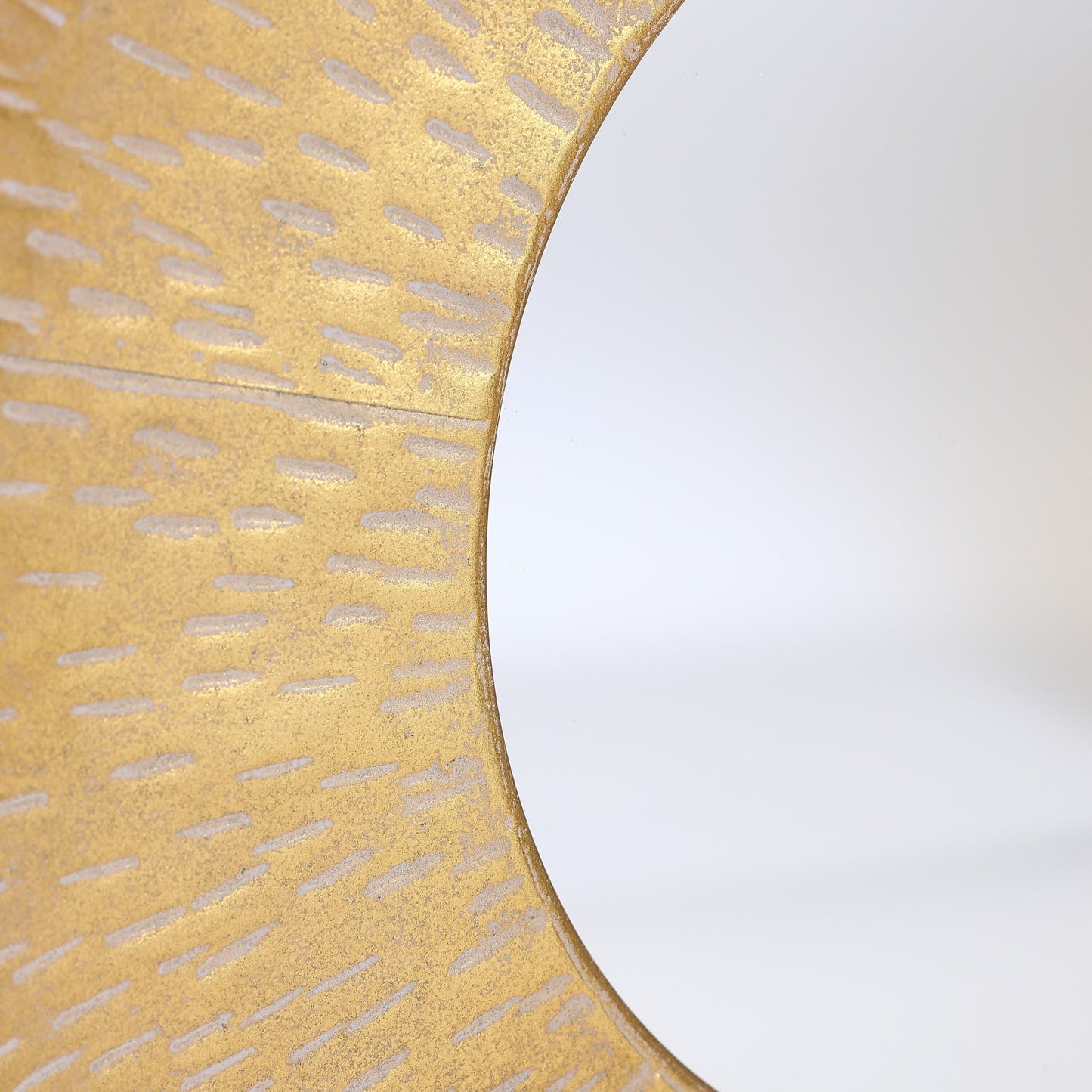 3-Piece Gold Metal Round Wall Mirror Set - 22.25 Diameter x 2.36 D