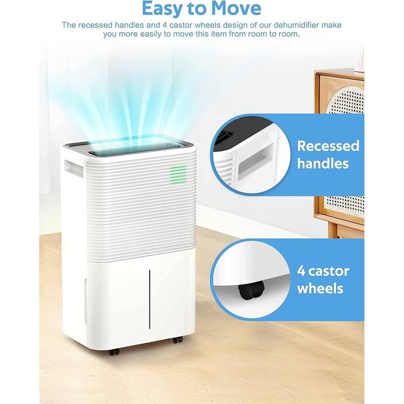 3500 Sq. Ft Dehumidifiers for Basements, Home, Large Room and Bedroom, Garage dehumidifier with Low Noise