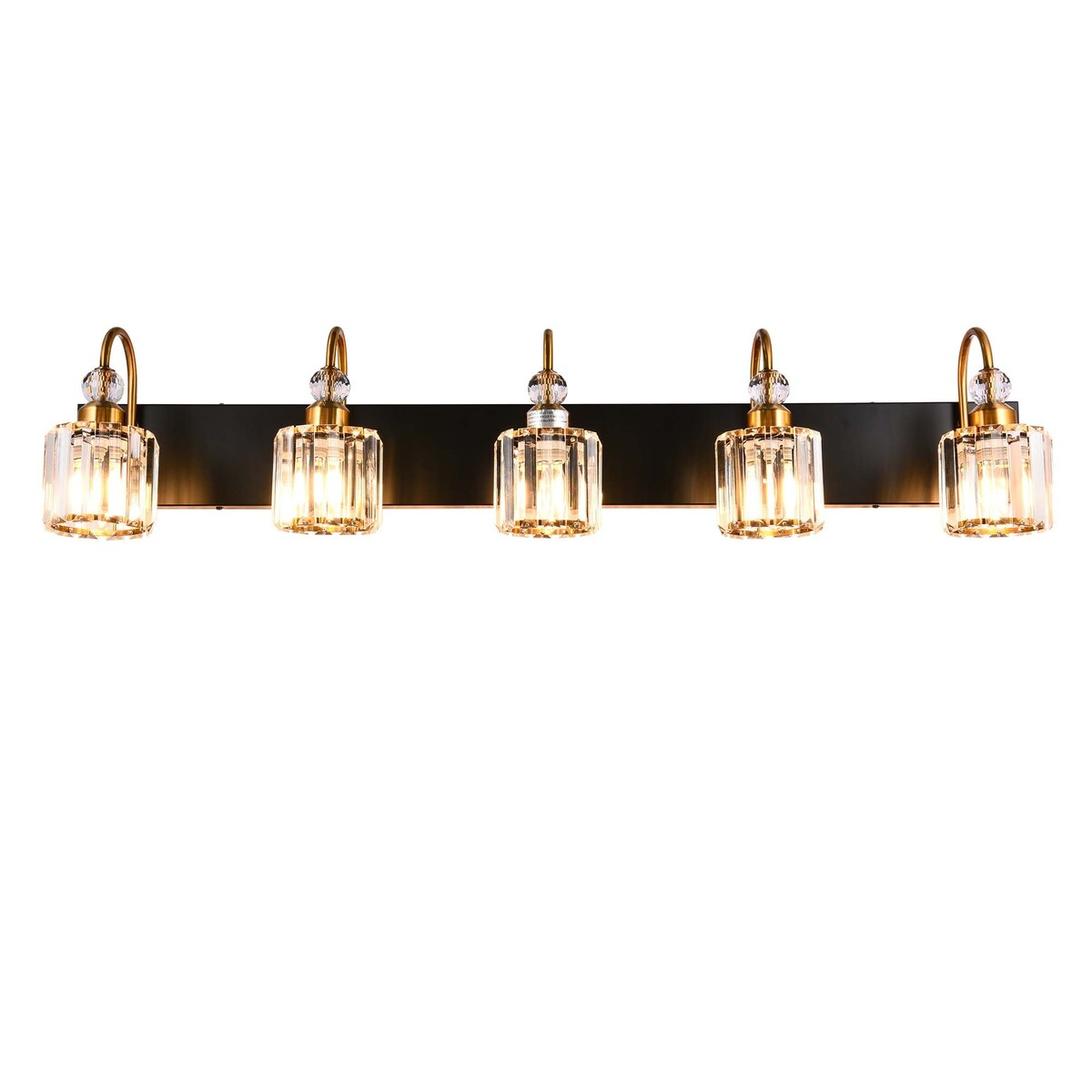 Chrome/ Black/ Gold Modern Over Mirror Crystal Bathroom Restroom Wall Lighting Fixtures Bath Lights Vanity Light