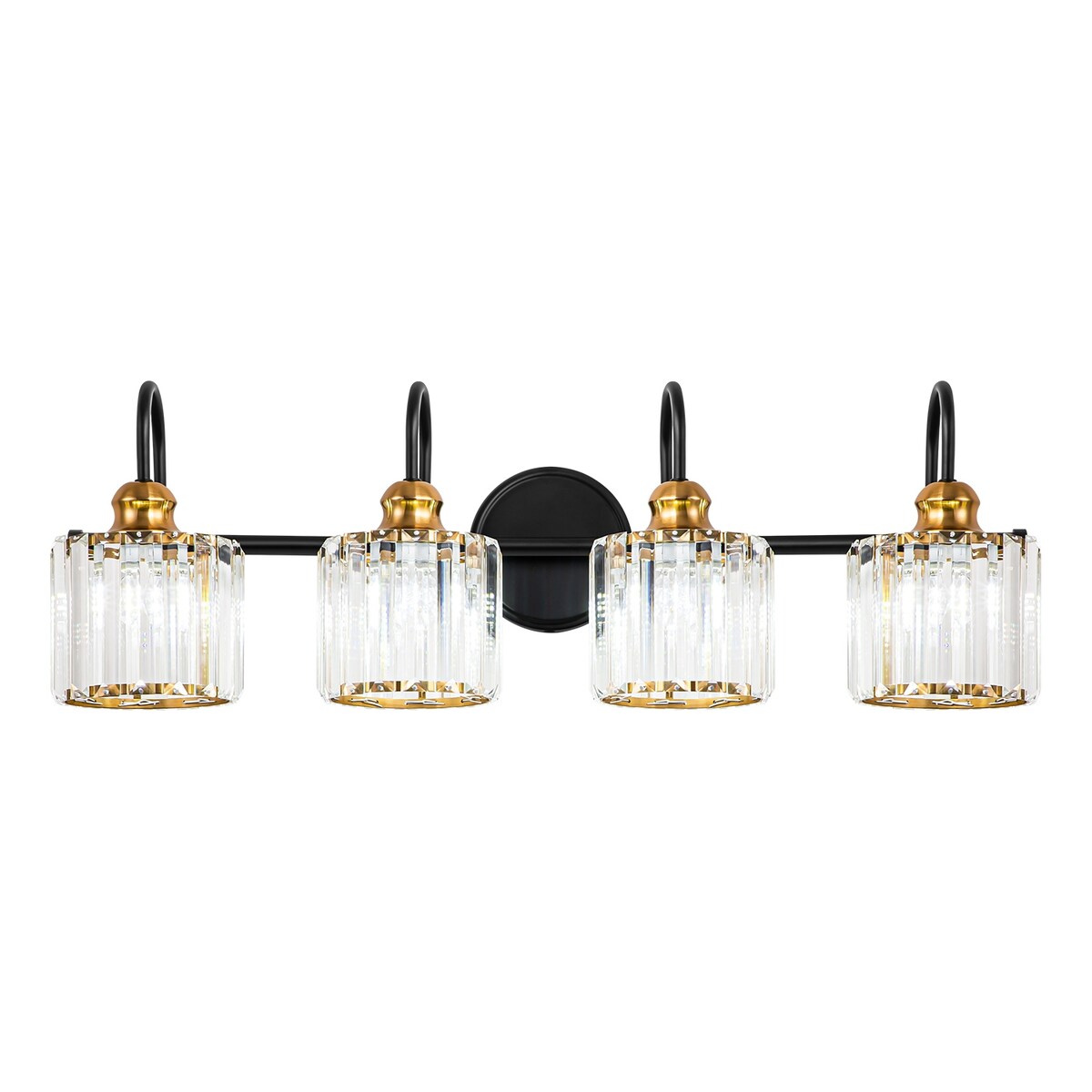 Chrome/ Black/ Gold Modern Over Mirror Crystal Bathroom Restroom Wall Lighting Fixtures Bath Lights Vanity Light
