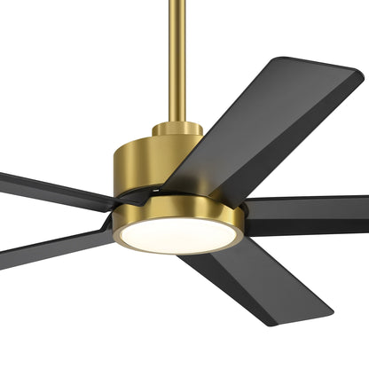 Breezary 65/52/42 5-Blade LED Ceiling Fan with Light Kit and Remote