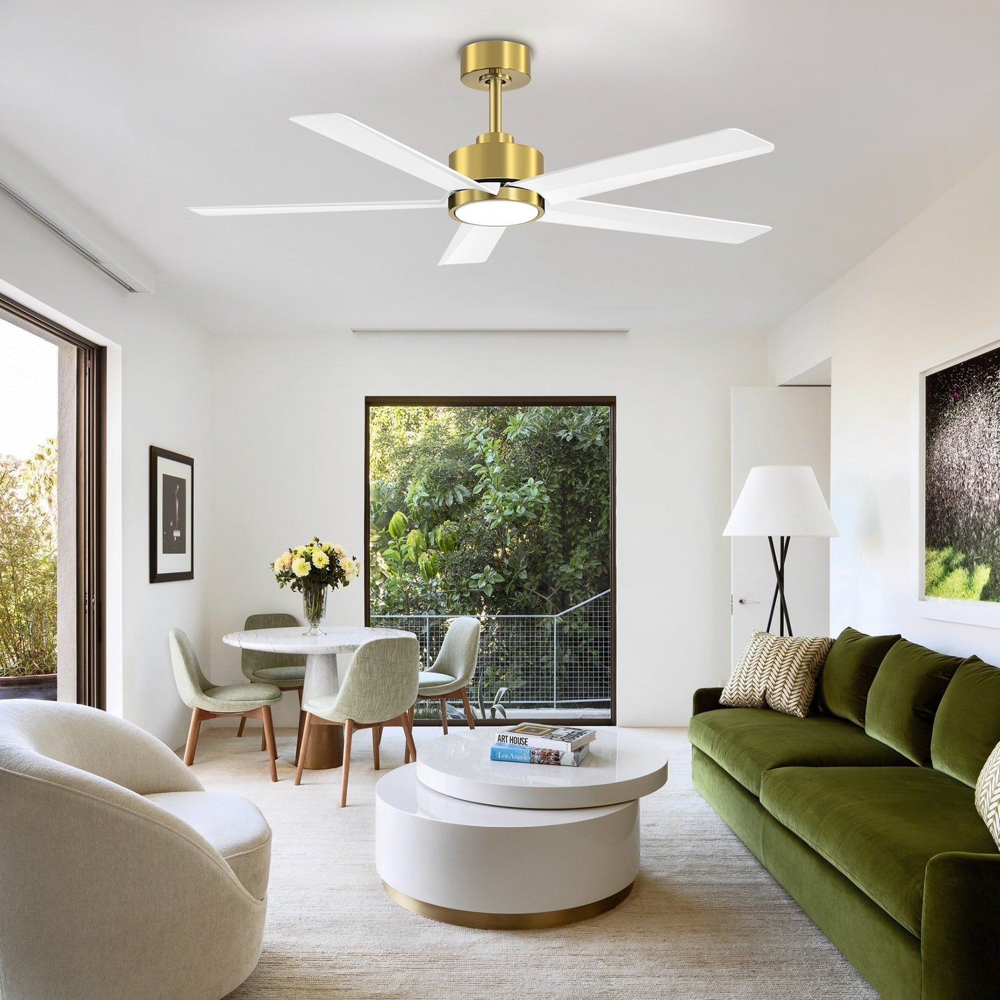 Breezary 65/52/42 5-Blade LED Ceiling Fan with Light Kit and Remote