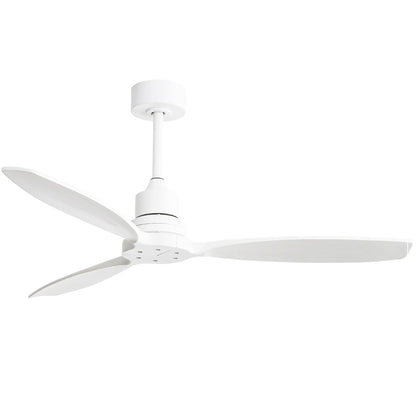 52 inch Modern Solid Wood / ABS Ceiling Fan With Remote Control(No Light),6 WInd Speed,Reversible Airflow