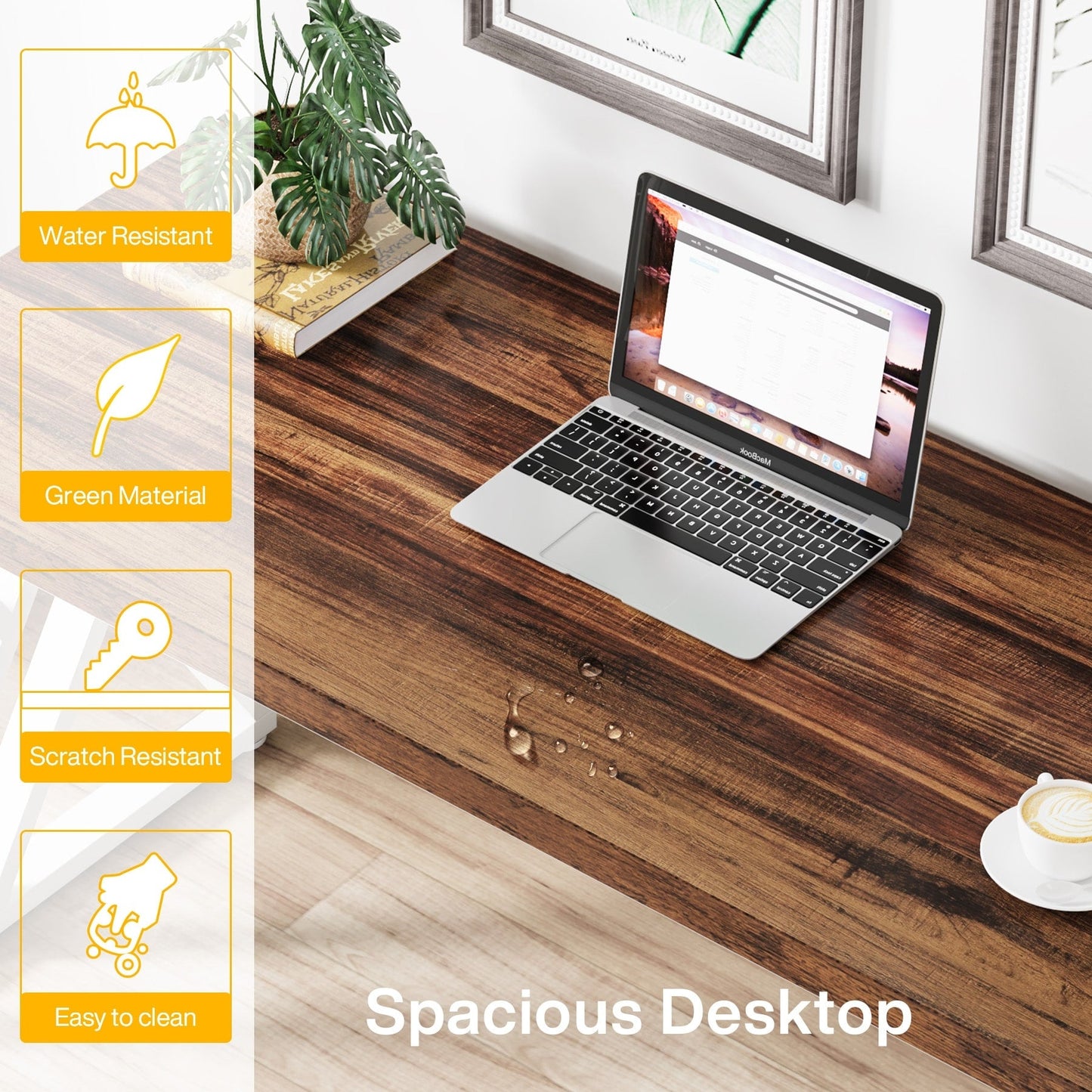 55 Heavy Duty Computer Desk, Office Desk