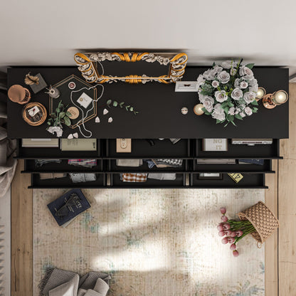 63W 9 Drawer Dresser Accent Dresser for Living Room Bedroom Chest