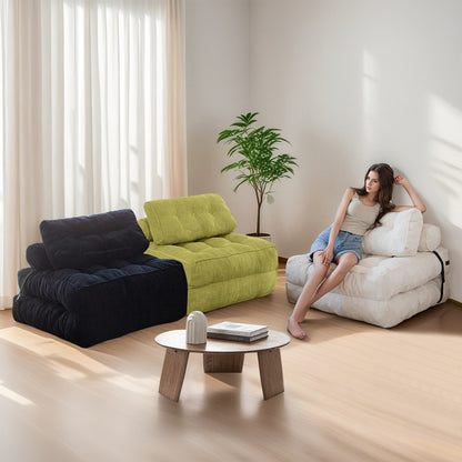 8 Corduroy Folding Couch Sofa Bed,Single