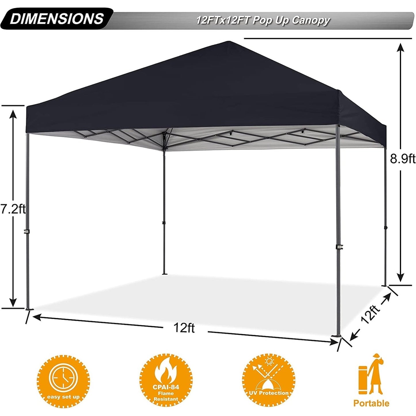 ABCCANOPY Durable Easy Pop up Canopy Tent Outdoor canopy tent