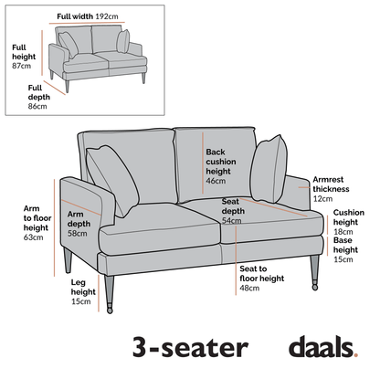 Brigette 3-Seater Mustard Velvet Sofa with Antique Brass Castor Legs