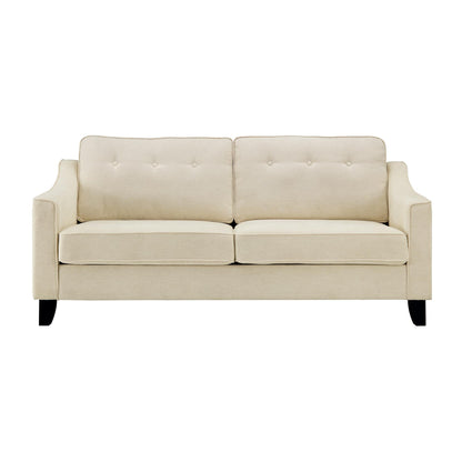 Harper 3-Seater Slope Arm Beige Woven Fabric Sofa
