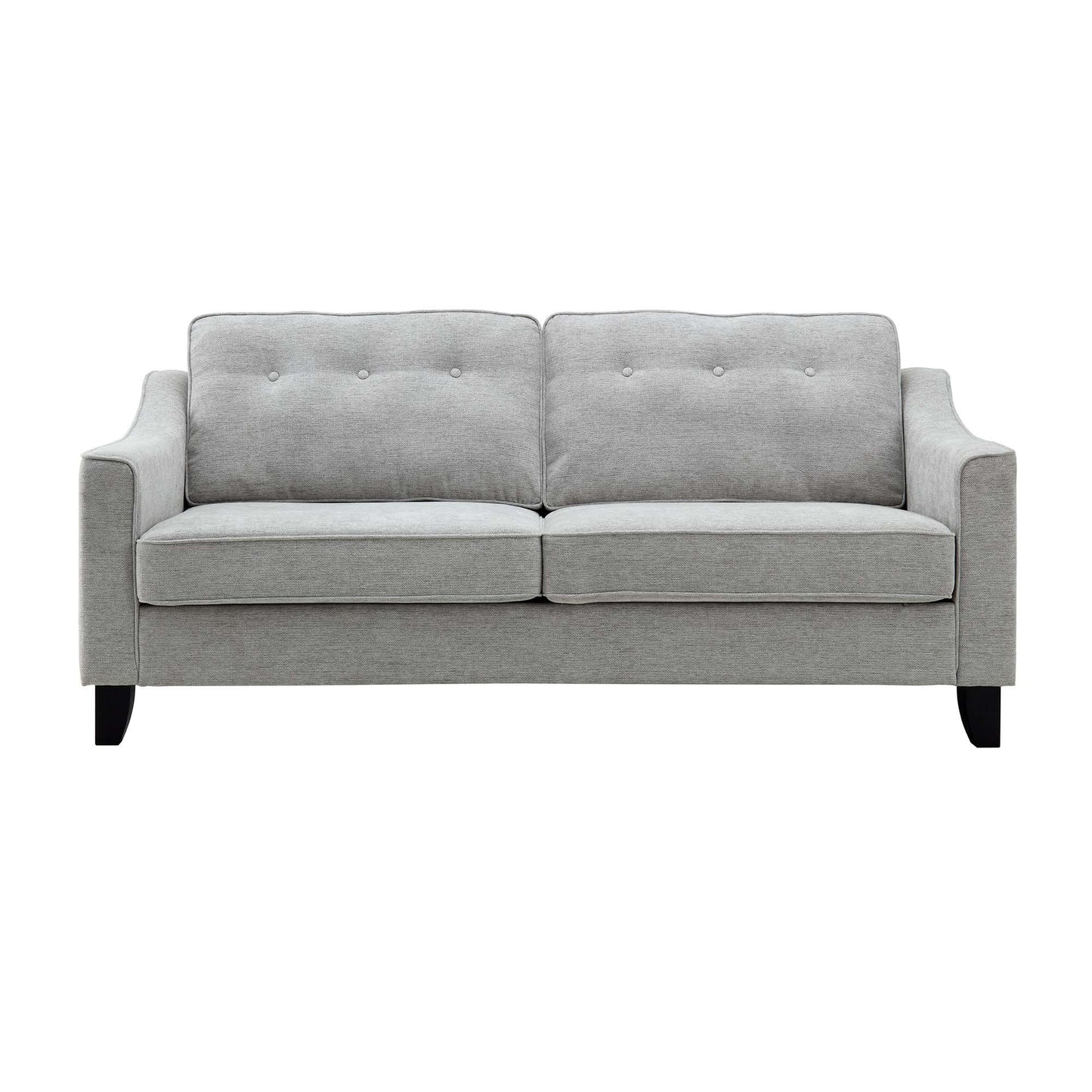 Harper 3-Seater Slope Arm Grey Woven Fabric Sofa