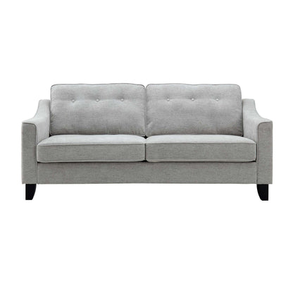 Harper 3-Seater Slope Arm Grey Woven Fabric Sofa