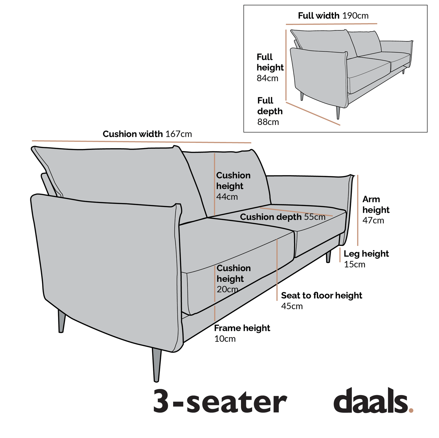 Bari Beige Woven Fabric Sofa