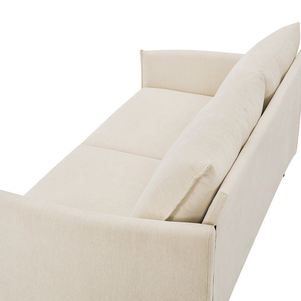 Bari Beige Woven Fabric Sofa