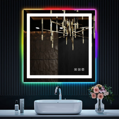Anti-Fog RGB Backlit & LED Frontlit Bathroom Mirror