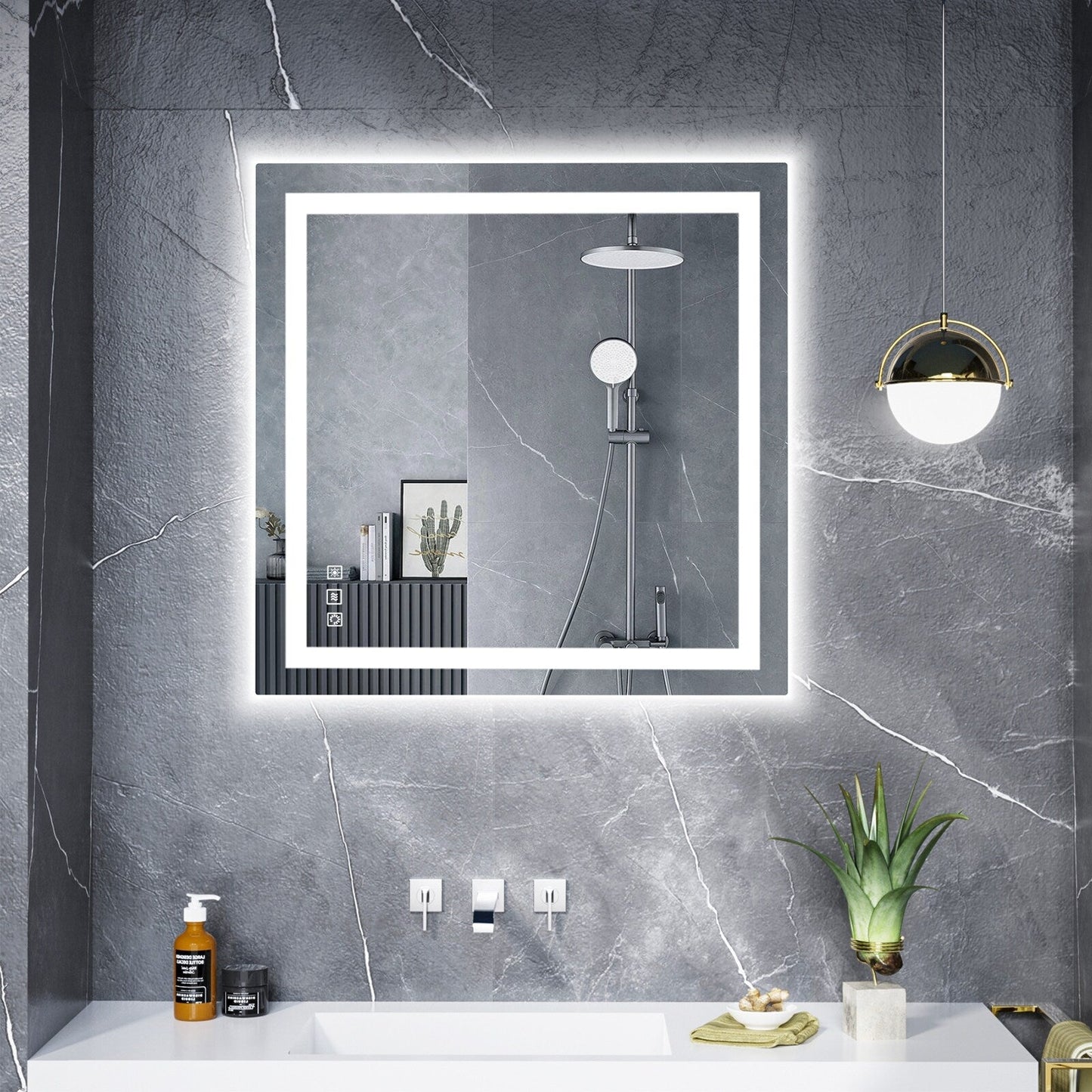Anti-Fog RGB Backlit & LED Frontlit Bathroom Mirror