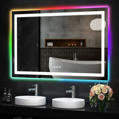 Anti-Fog RGB Backlit & LED Frontlit Bathroom Mirror