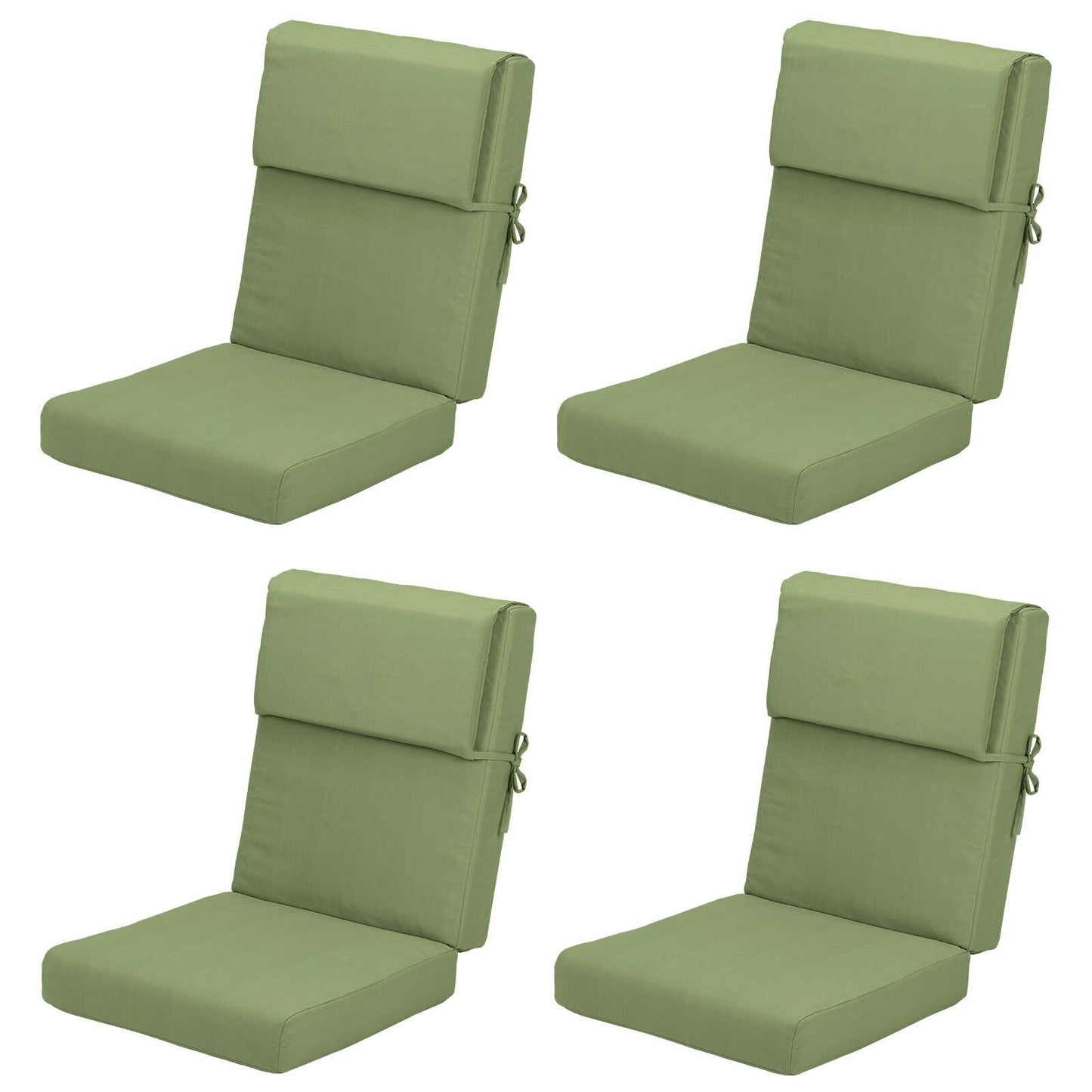 Aoodor Patio High Back Chair Cushions Set of 4, 46x21x4 Inches(Only Cushions)