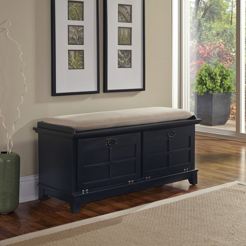 The Gray Barn Old Stone Upholstered Storage Bench