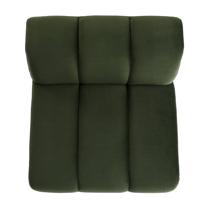 Granvia Moss Green Modular Sofa, 1-Seater Armless Sofa