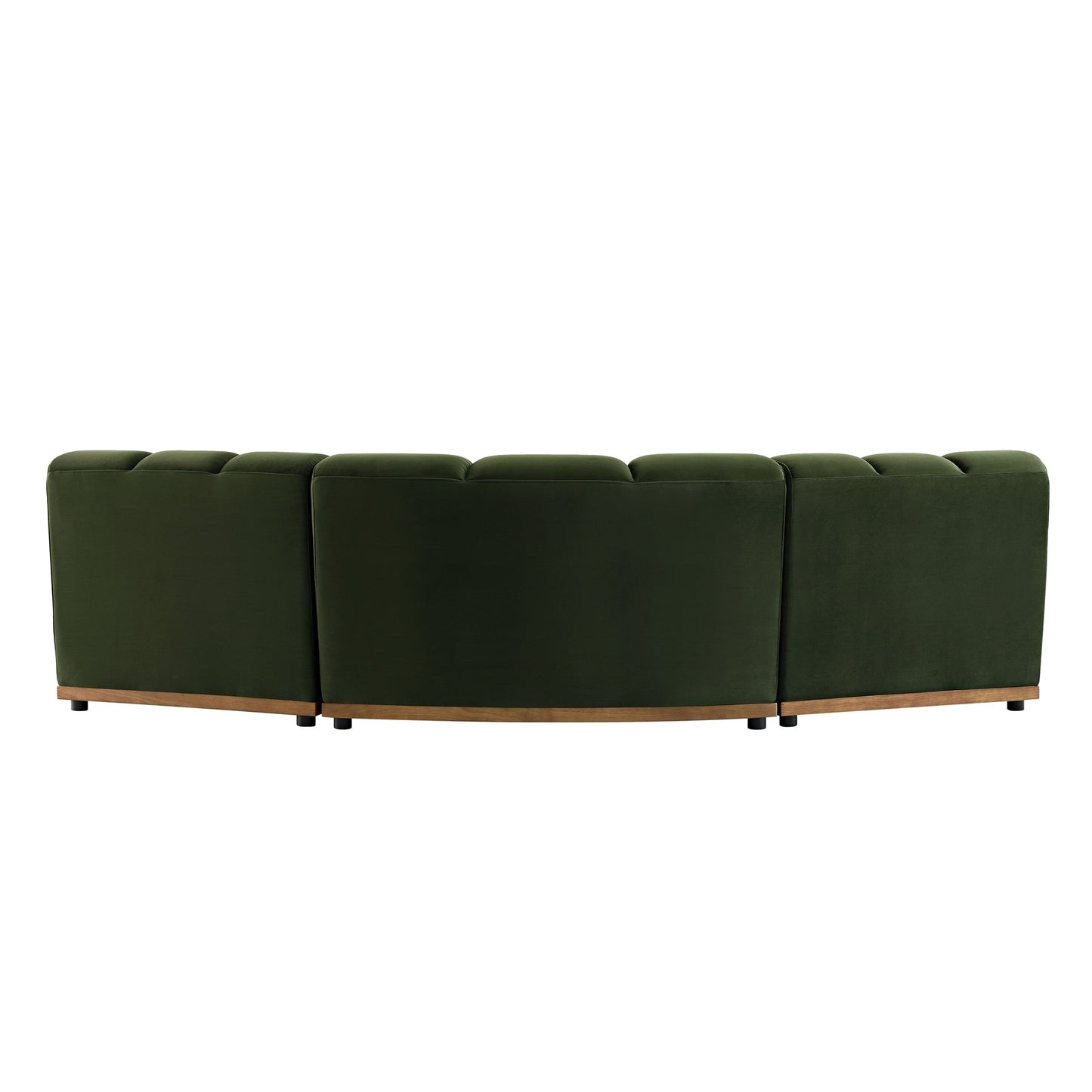 Granvia Moss Green Velvet Modular Sofa, 3-Seater Corner Sofa