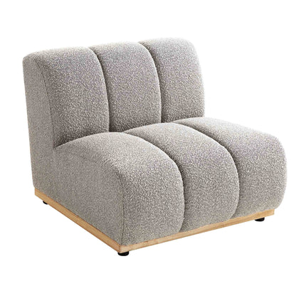 Granvia Taupe Boucle Modular Sofa, 1-Seater Armless Sofa