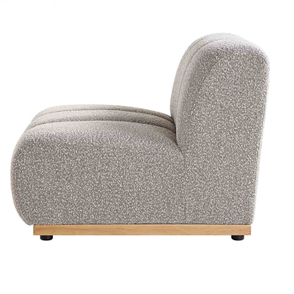 Granvia Taupe Boucle Modular Sofa, 1-Seater Armless Sofa