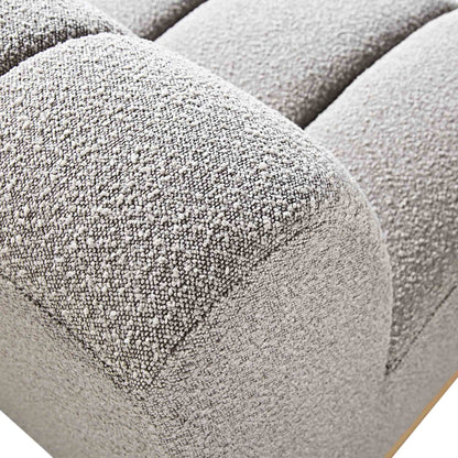 Granvia Taupe Boucle Modular Sofa, 1-Seater Armless Sofa