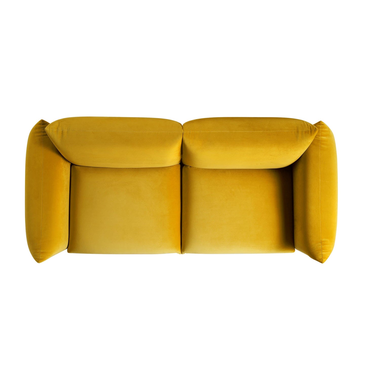 Gianni Three Seater Sofa, Goldenrod Velvet