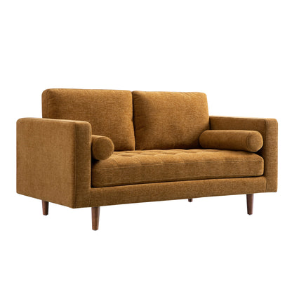 Henrietta 2-Seater Sofa, Spiced Honey Chenille