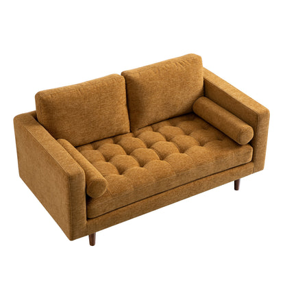 Henrietta 2-Seater Sofa, Spiced Honey Chenille