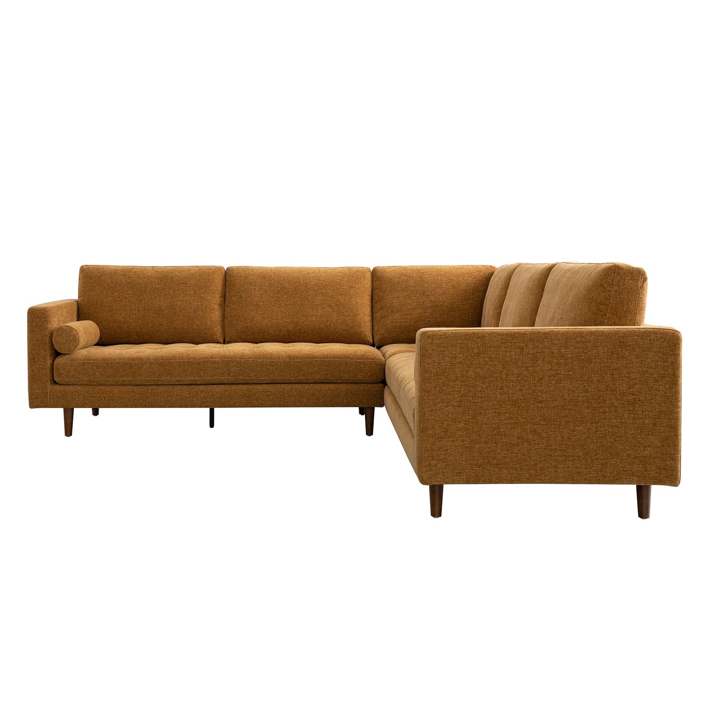 Henrietta 5+Seater Corner Sofa, Spiced Honey Chenille