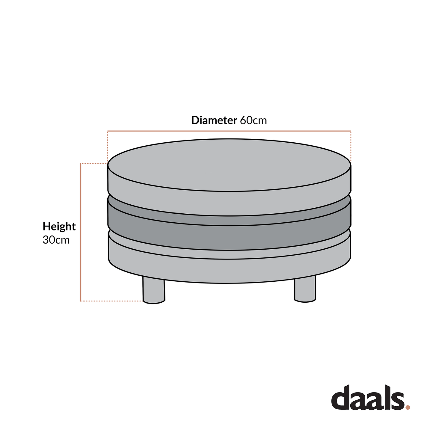 Gomboc 3 Tier High Gloss Rotating Coffee Table