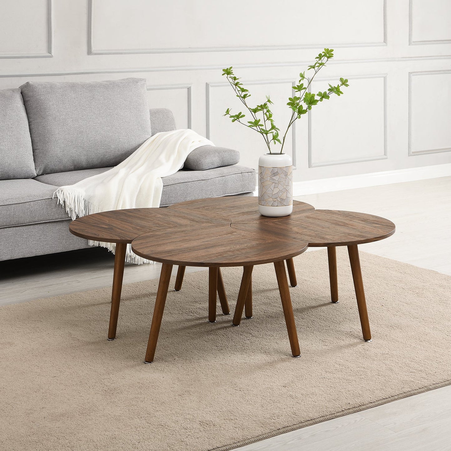 Monza 4-in-1 Walnut Effect Coffee Table