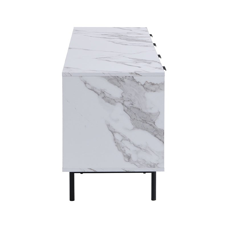 Aspen Oak and Marble Effect 150cm Wide TV Unit