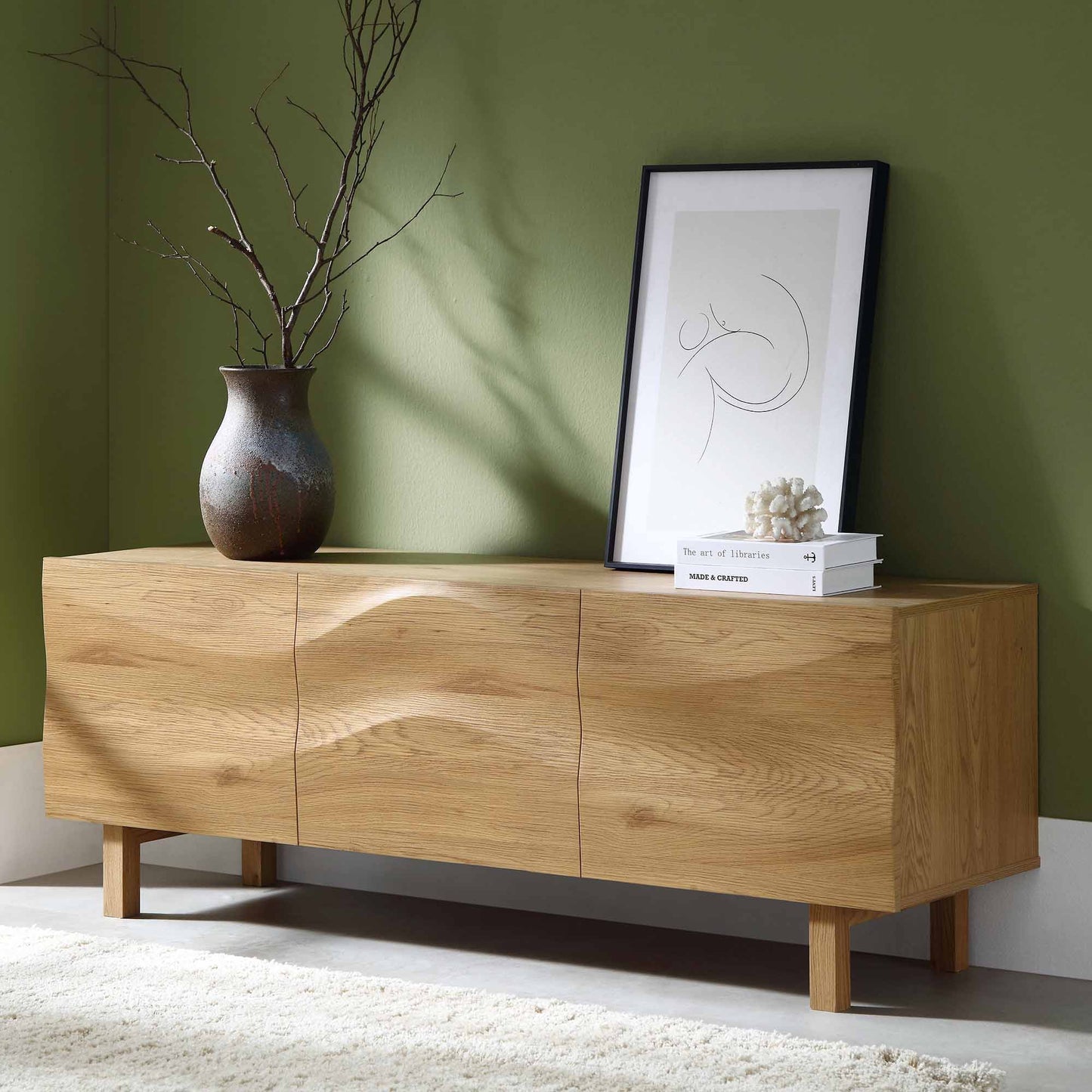 Moriko 3 Door TV Unit, 150 cm