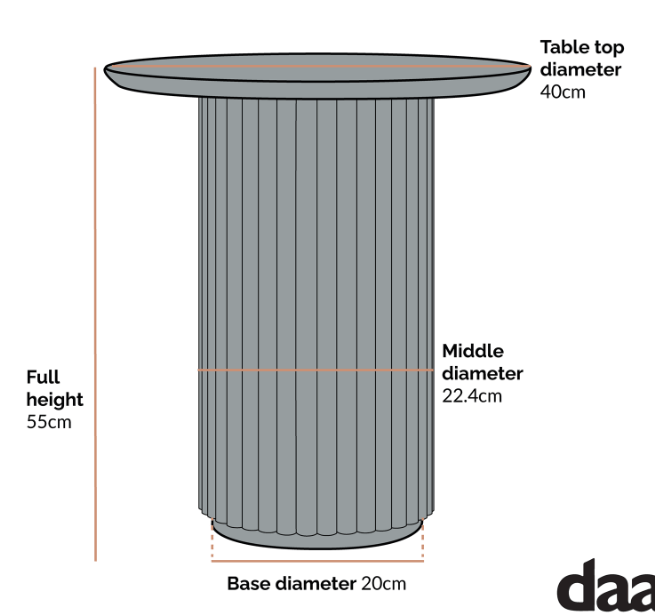 Maru Oak Round Side Table, Silver Oak