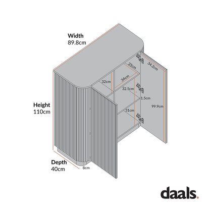 Maru Tall Cabinet, Black