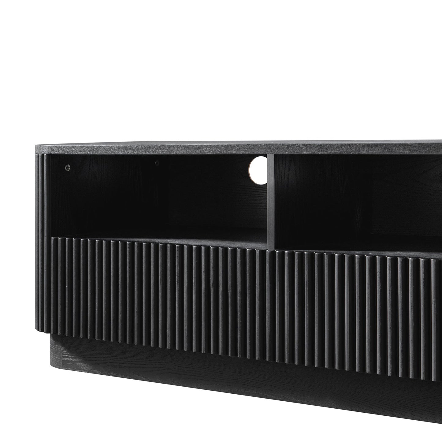 Maru 120cm TV Unit with Drawers, Black