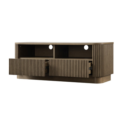 Maru 120cm TV Unit with Drawers, Silver Oak
