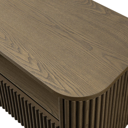 Maru 120cm TV Unit with Drawers, Silver Oak