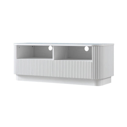 Maru 120cm TV Unit with Drawers, Washed White