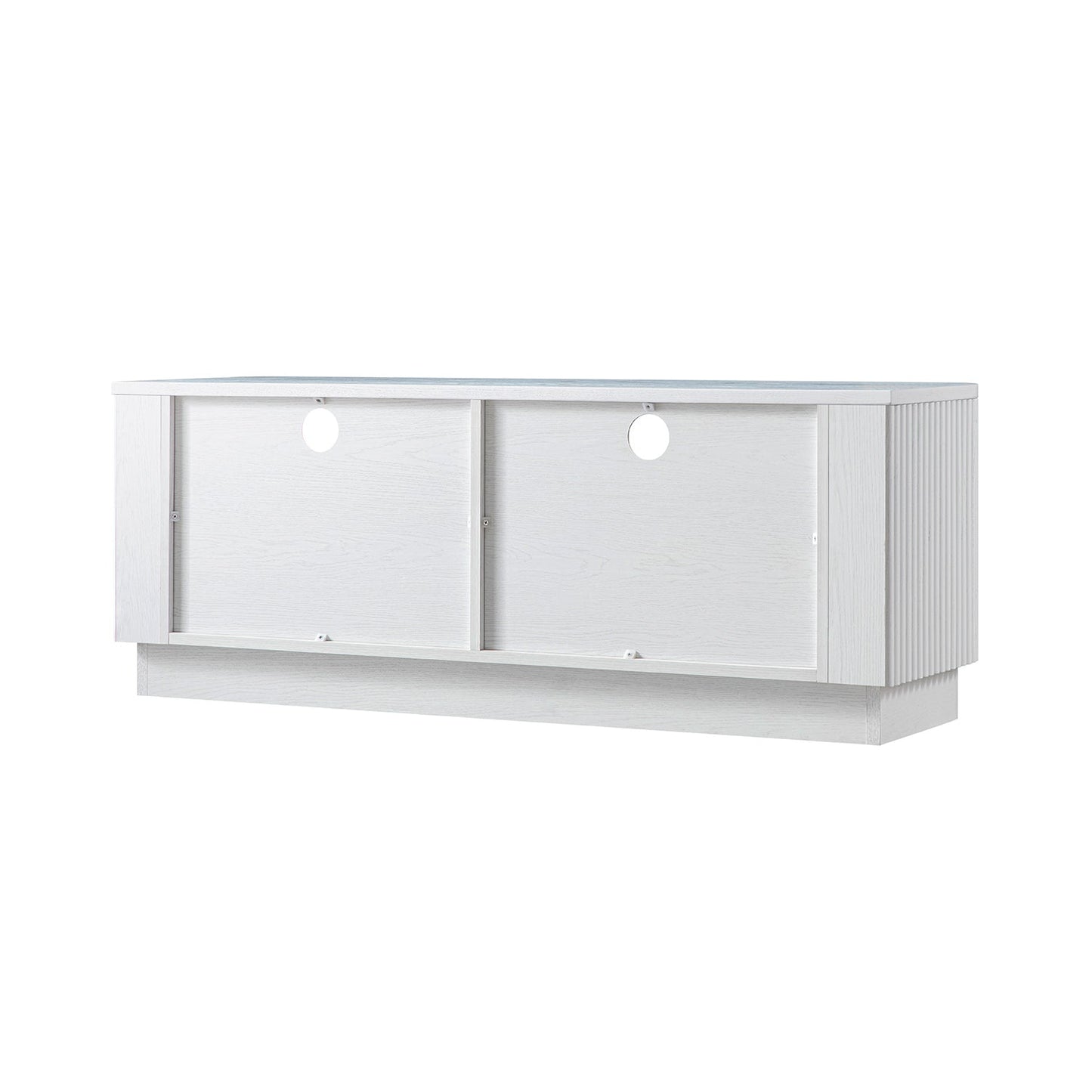 Maru 120cm TV Unit with Drawers, Washed White