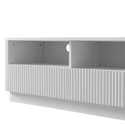 Maru 120cm TV Unit with Drawers, Washed White