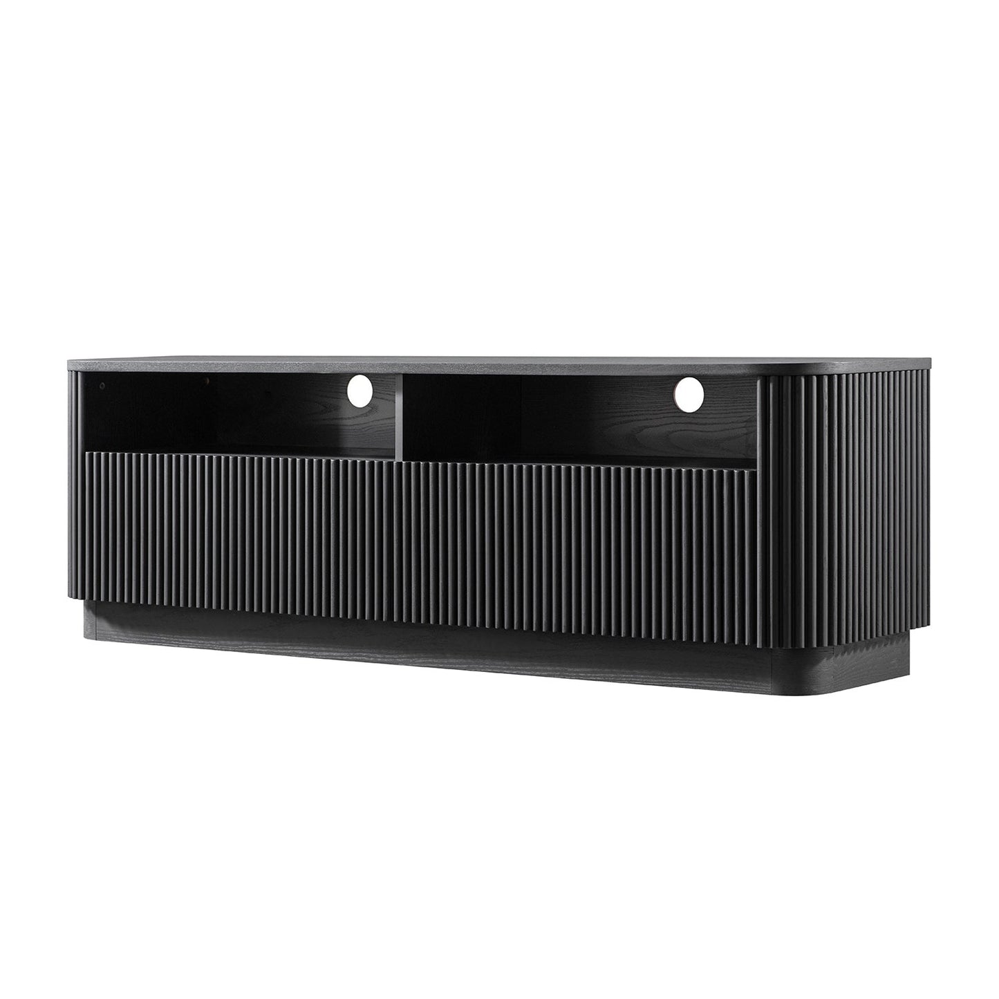 Maru 162cm TV Unit with Drawers, Black
