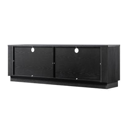 Maru 162cm TV Unit with Drawers, Black